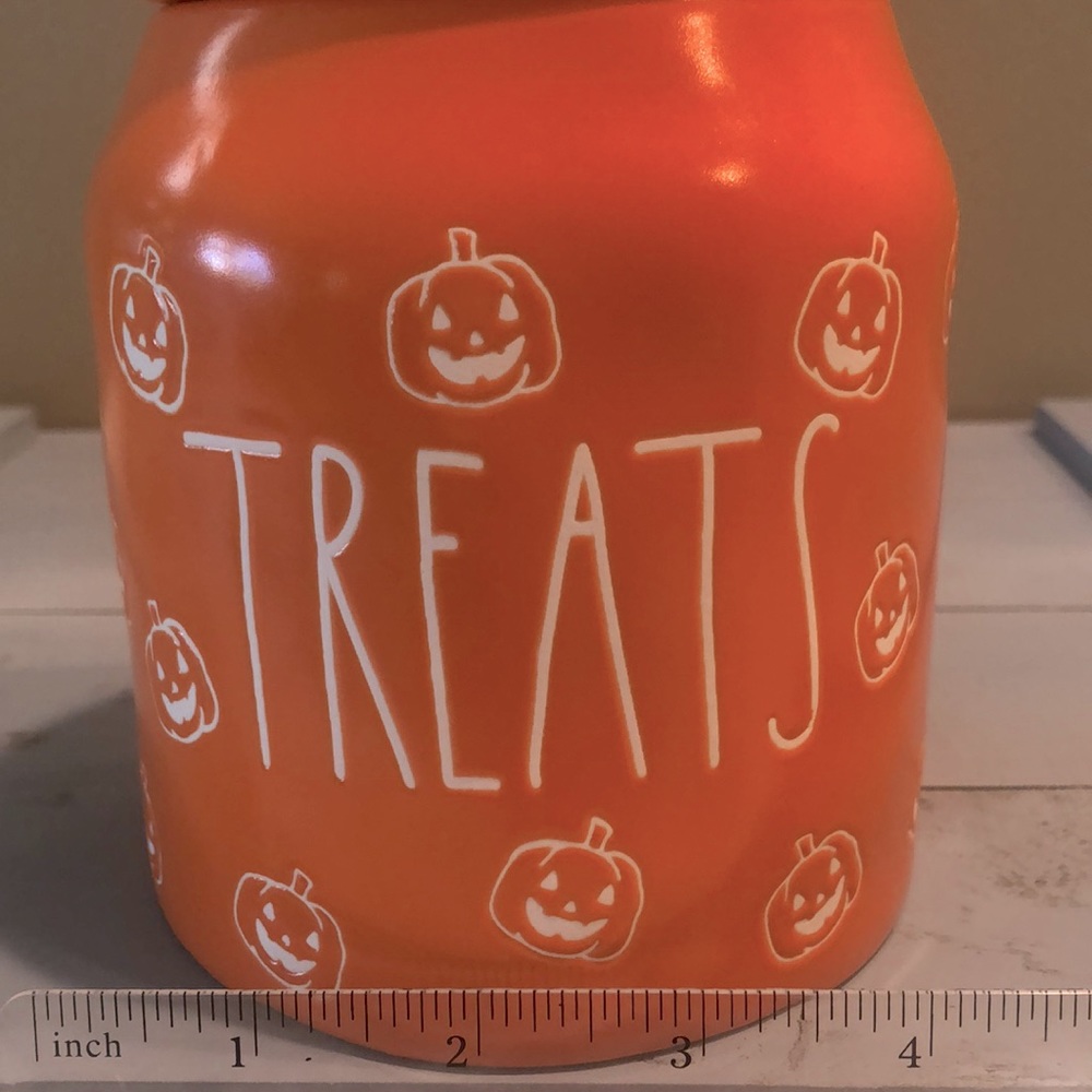 Rae Dunn Artisan Collection Fall Pumpkin Ceramic Treat Baby Canister Cookie Jar - Picture 6 of 11